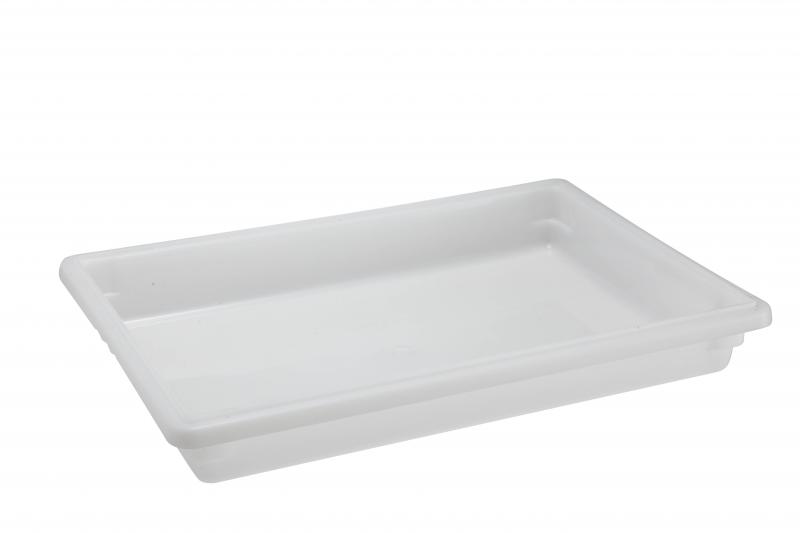 18" x 26" x 3.5" Polypropylene White Rectangular  Food Storage Container